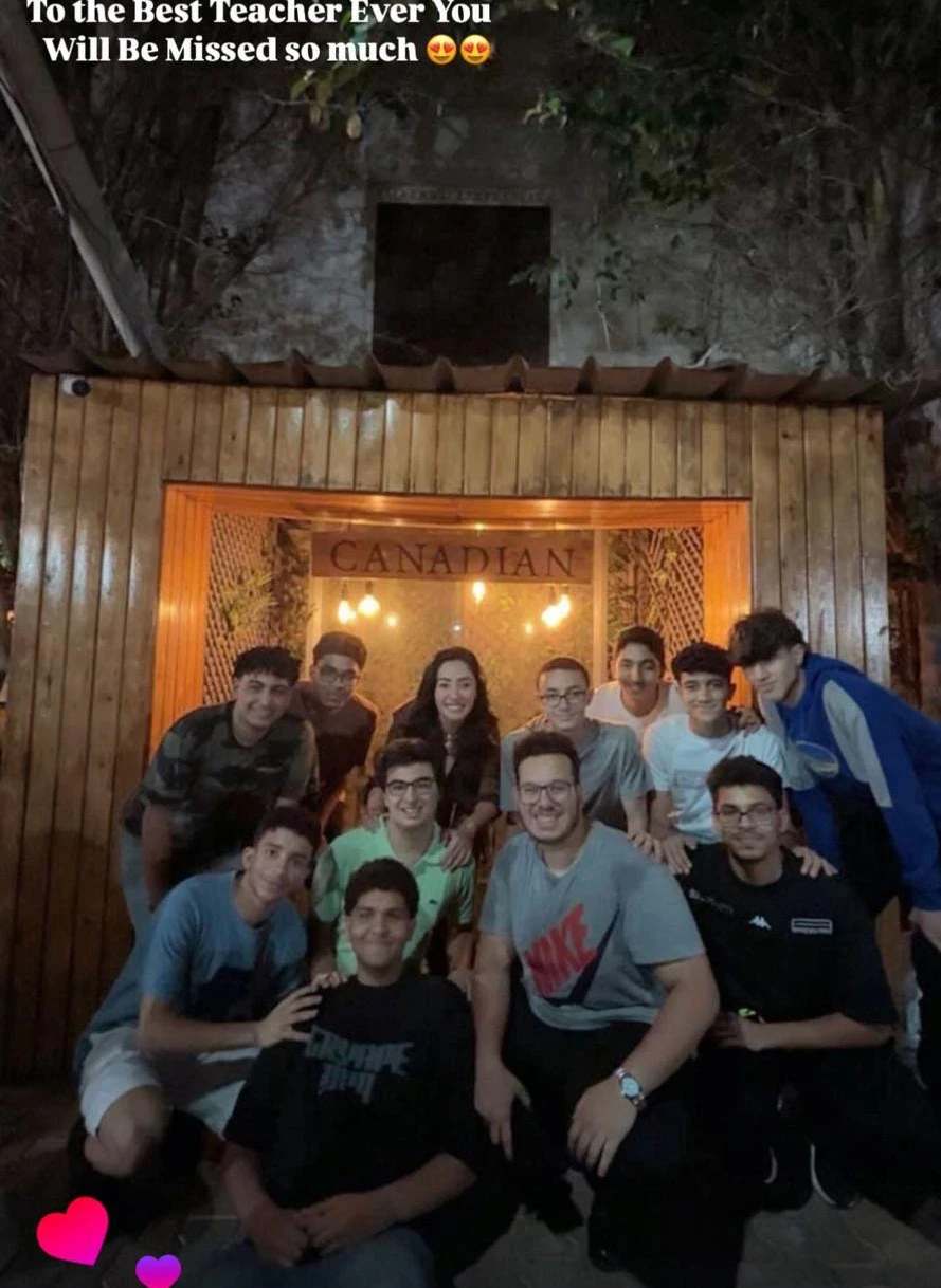 Eng Reem with students
