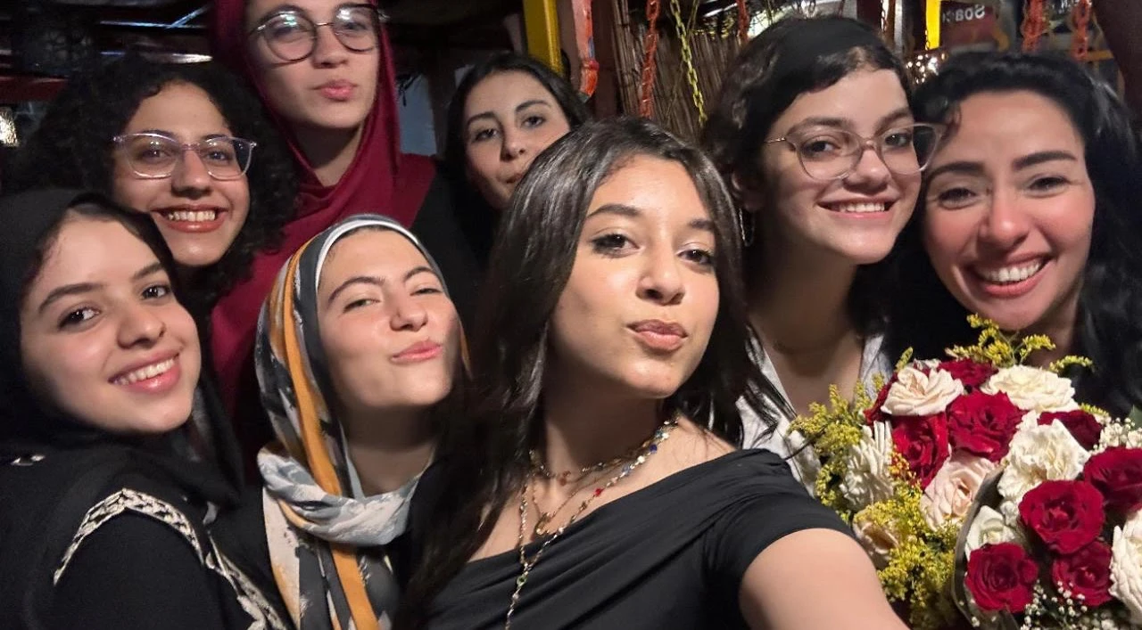 Eng Reem with students