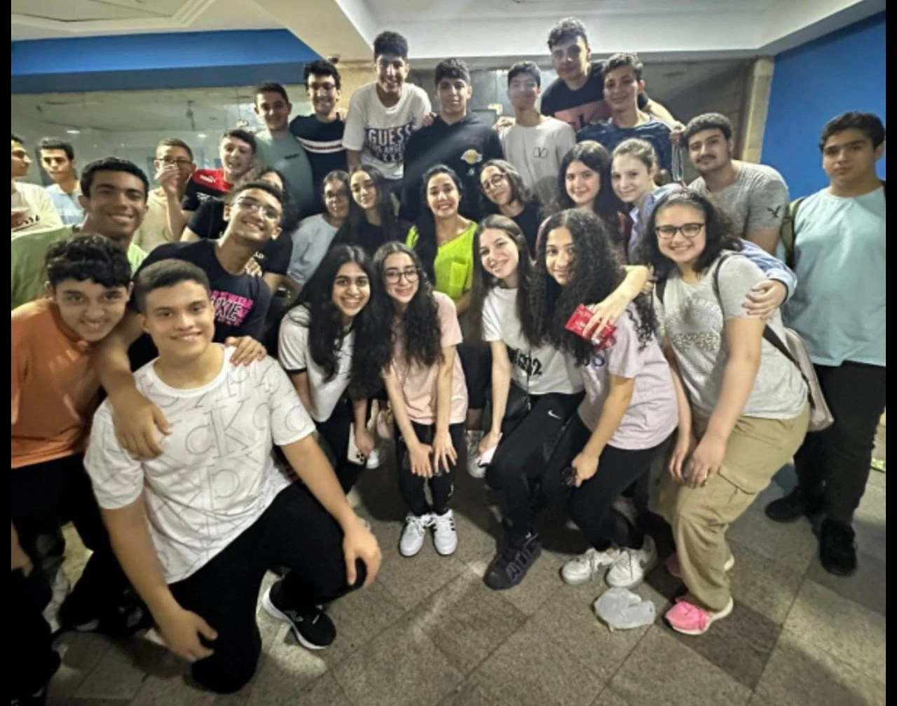 Eng Reem with students